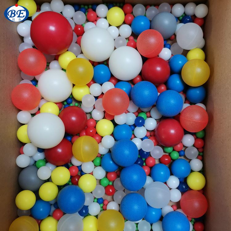 Colored plastic balls